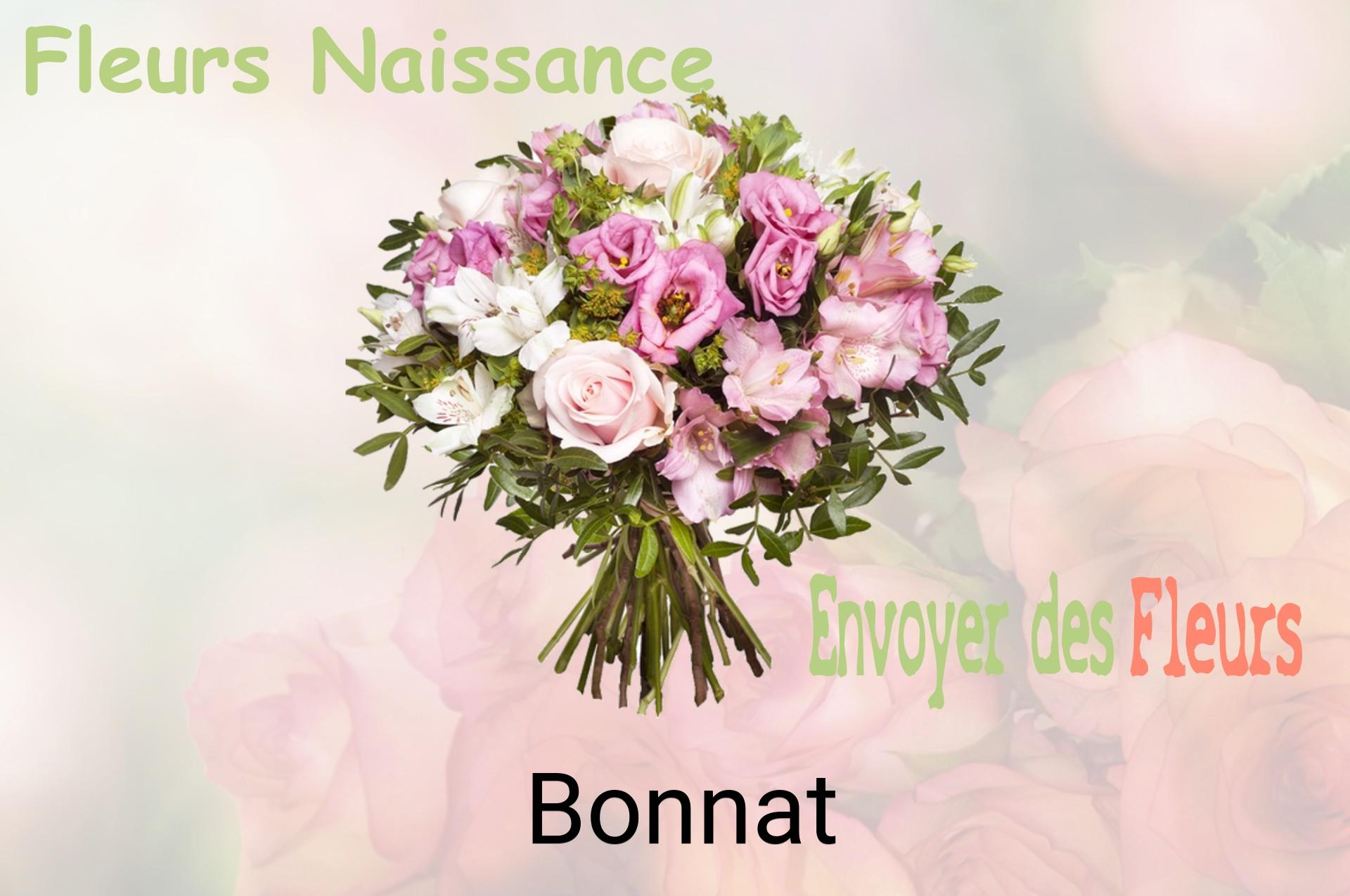 Bouquet de fleurs de naissance livré à Bonnat